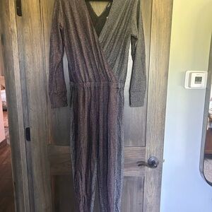 NWT Terez Sparkling Multicolor Long Sleeve Jumpsuit